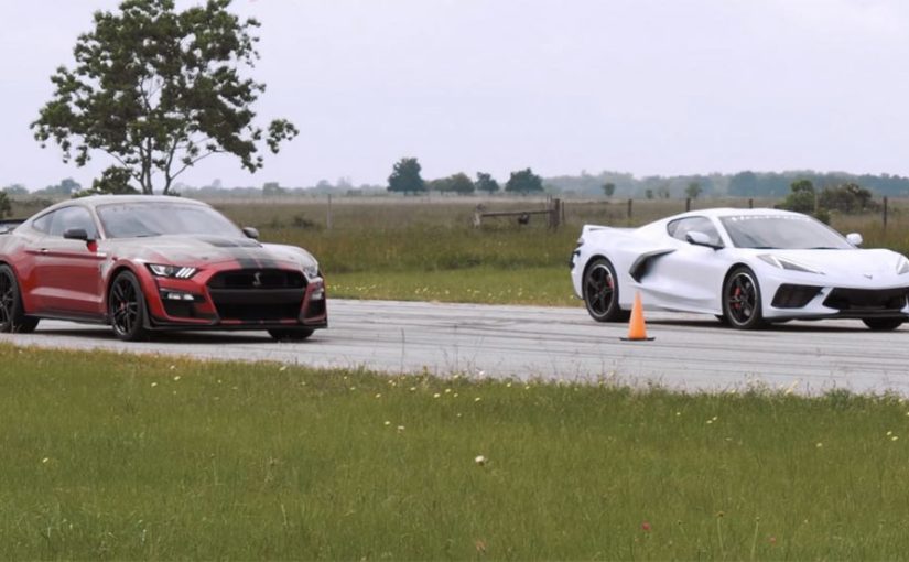 How Does The 495 HP 2020 Corvette Fare Against A 760 HP Mustang Shelby GT500?