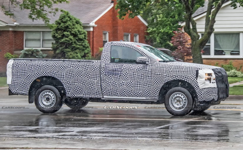 Ford Caught Testing Worksite Special Single-Cab Version Of 2023 Ranger